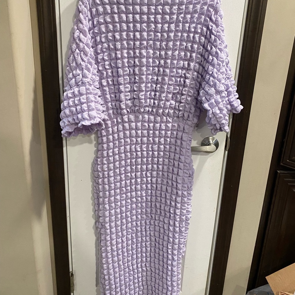 SHEIN Lilac Textured Dress